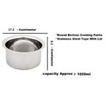 Milk Pot & Lid Set - 1L - Stainless Steel - Image 2