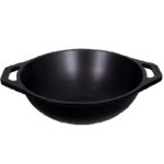 10 Inch Flat Bottom Cast Iron Kadai