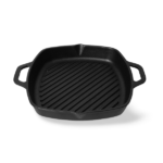 10" Square Grill Pan - Premium Cast Iron by Dynamic Cookwares - Image 3