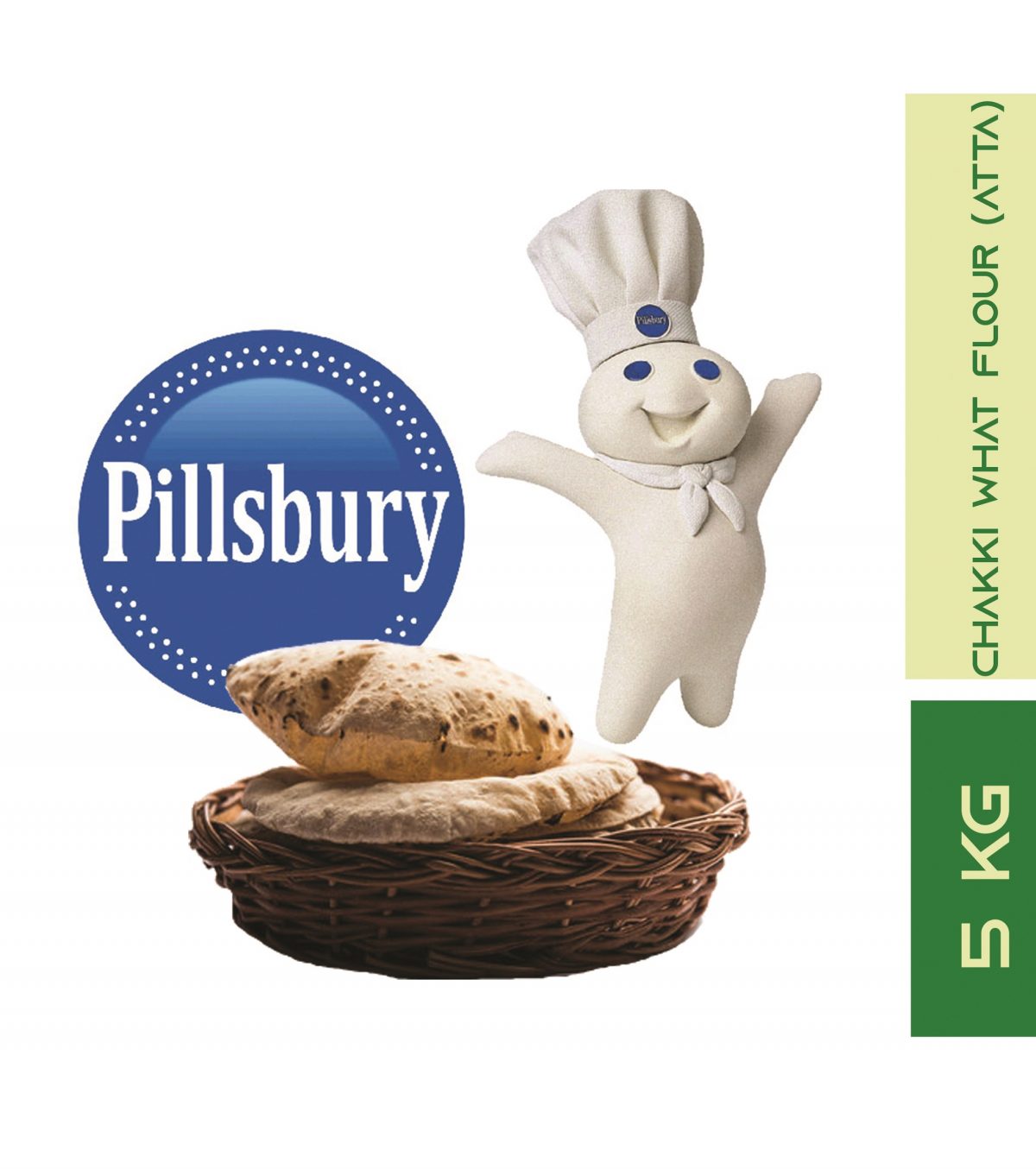 Pillsbury Chakki Atta | 5 Kg (Export Pack) - Image 2