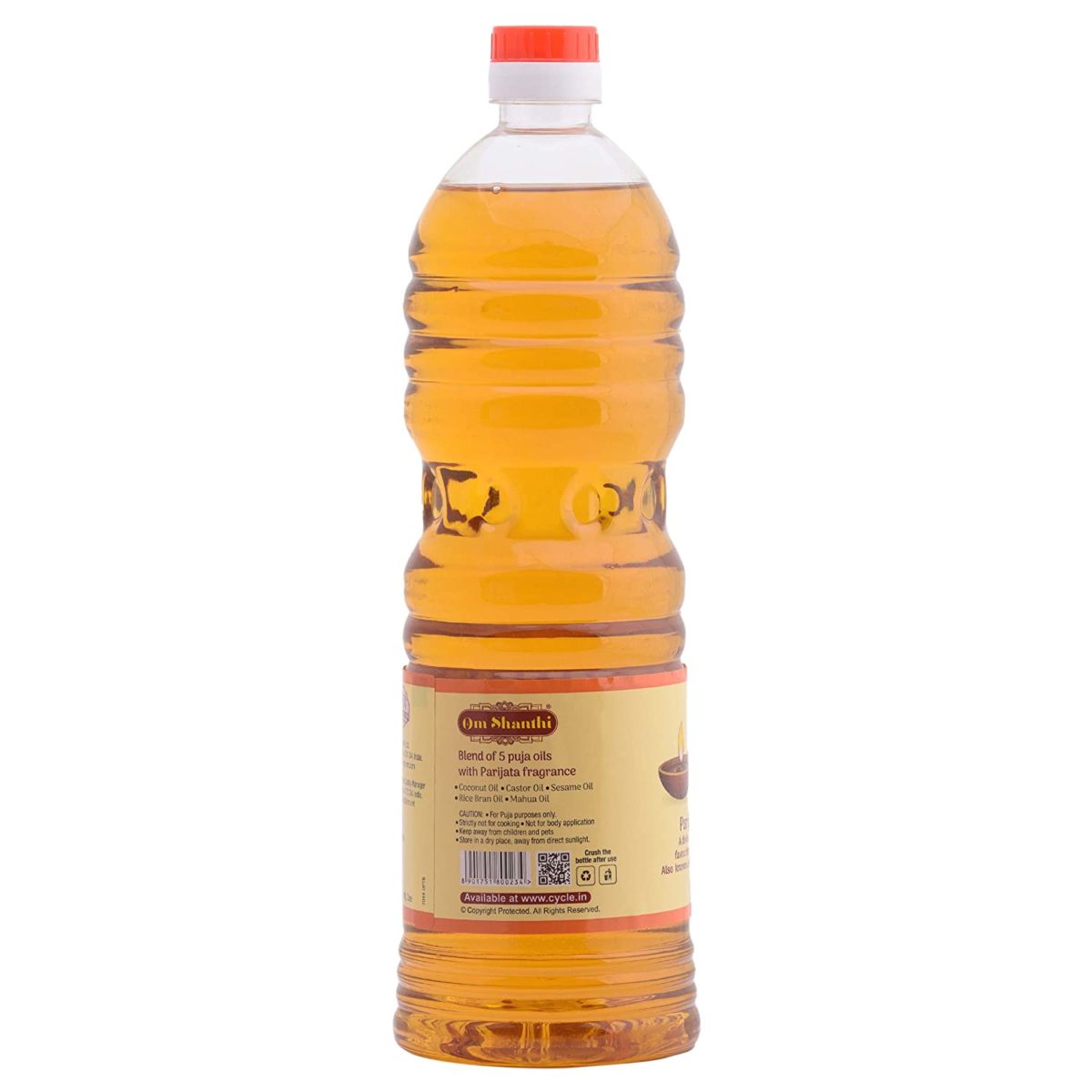 Cycle Om Shanthi Pooja Oil - Jasmine - Image 1