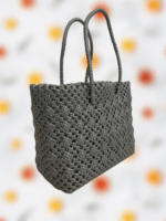 Handmade Reusable Wire Bag - Grey - Image 3