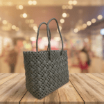 Handmade Reusable Wire Bag - Grey - Image 2