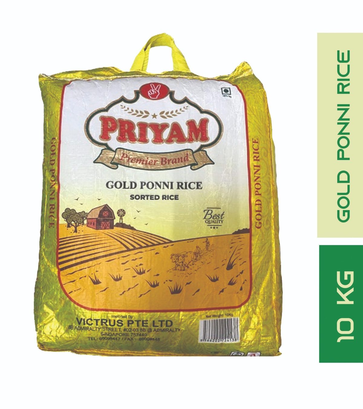 Priyam_Gold_10Kg Priyam | GOLD Ponni Rice (10Kg) - Image 1