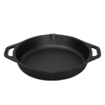 10" Round Skillet with Lid - Premium Cast Iron by Dynamic Cookwares - Image 2