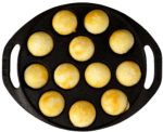Paniyaram Pan (12 Pits) - Premium Cast Iron by Dynamic Cookwares - Image 3
